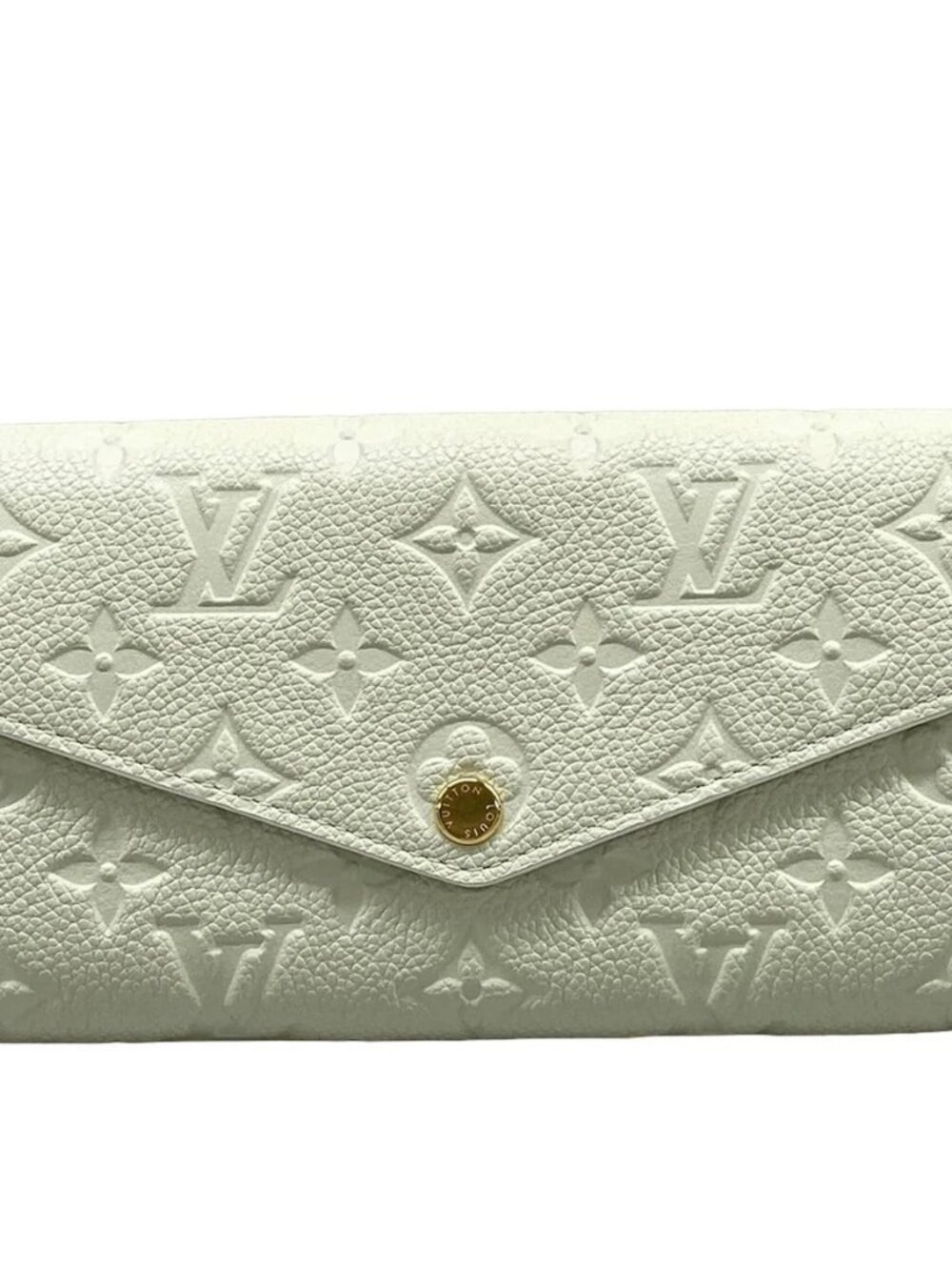 LOUIS VUITTON Portefeuille Sarah M2A359 Minty Monogram Empreinte Long Wallet